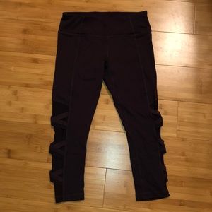 Plum crop workout pants